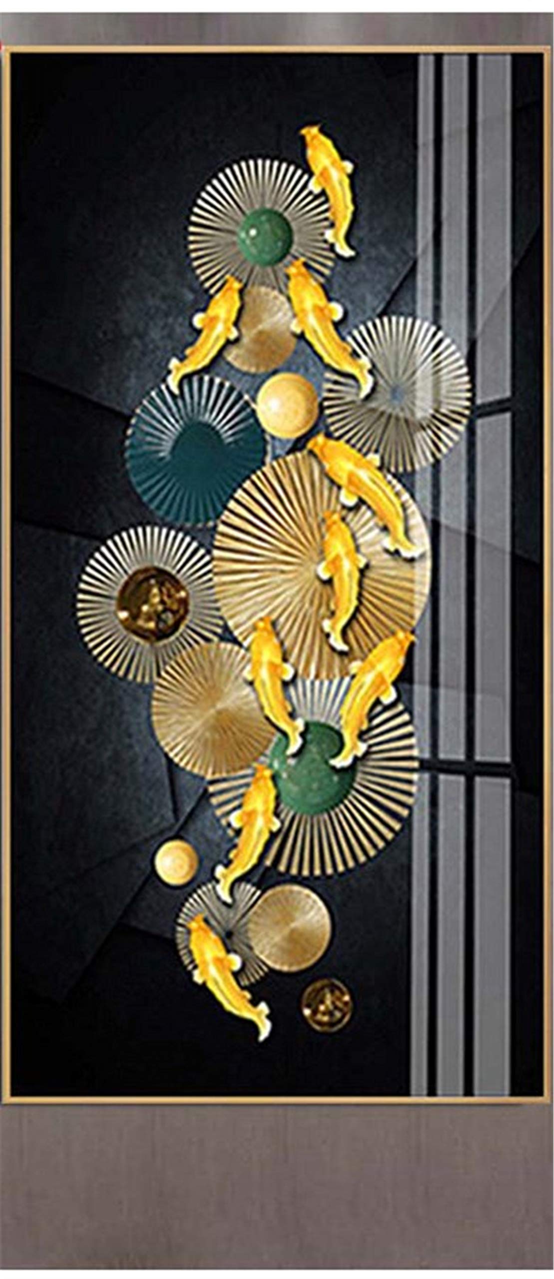 Diamond Painting poisson koi 5D XXL 70x200cm broderie strass carrés