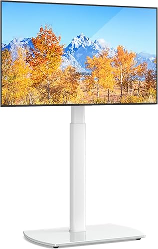 YOMT Soporte de TV con soporte para televisores de pantalla plana de plasma OLED LED de 27 a 65 pulgadas soporte giratorio universal de piso con