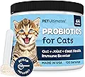 Pet Ultimates Probiotics for Cats – 20-Species Cat Probiotic Powder to Treat - product image