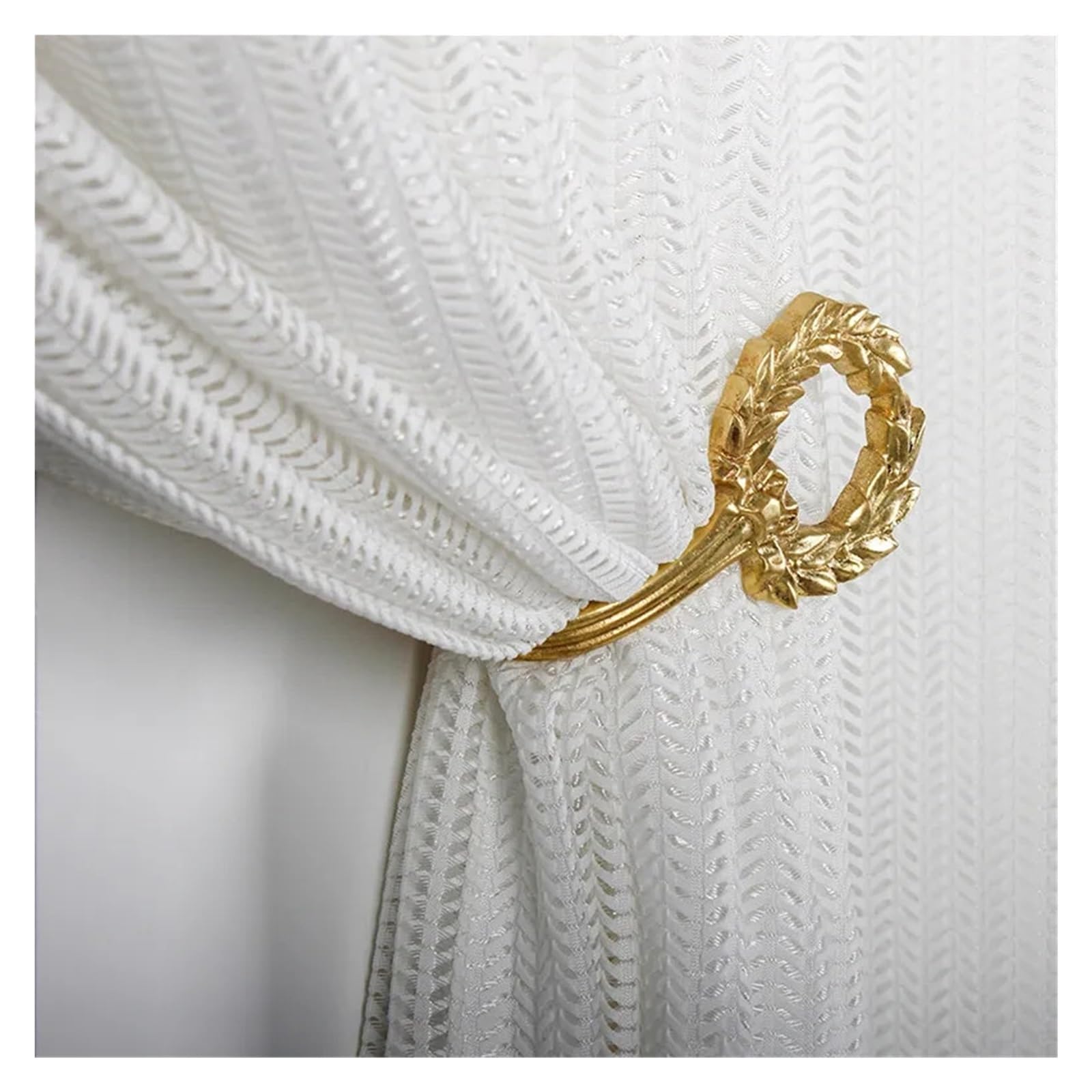 Crochet De Rideau en Laiton Luxe Léger Rétro