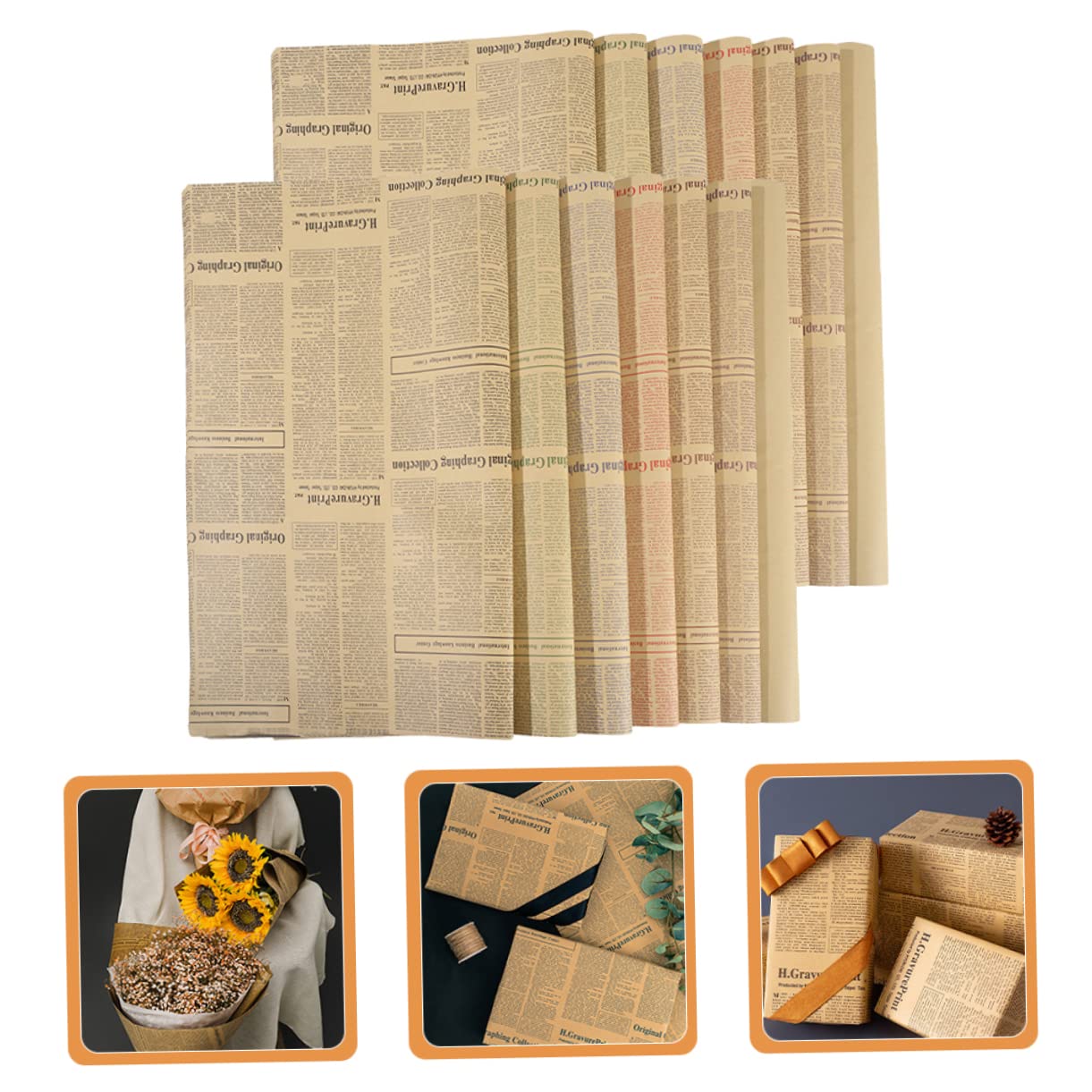 FOMIYES Fogli 20 Fogli Carta Da Antica Carta Da Per Bouquet Floreali Da Per Regali Da Per Girasoli Forniture Artigianali