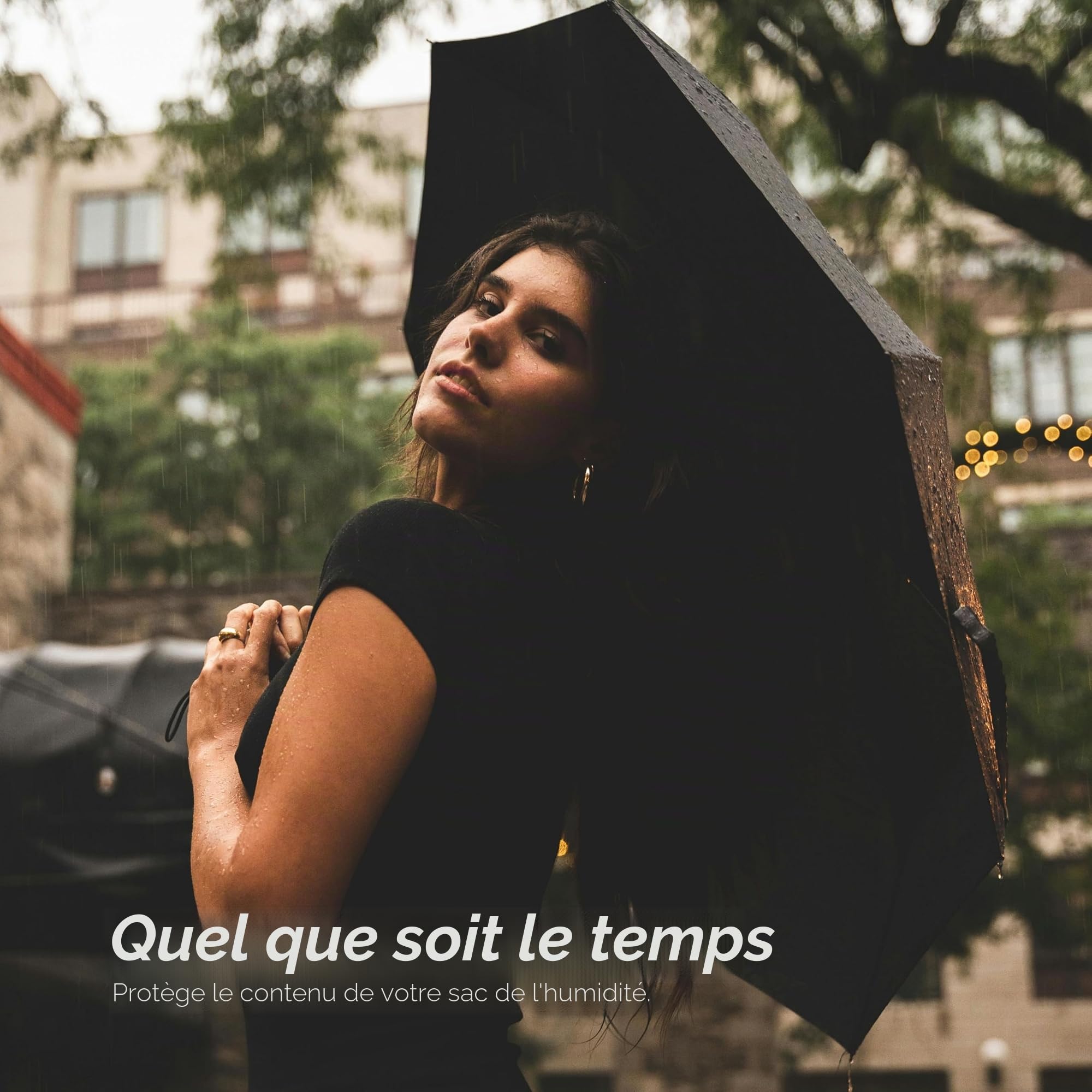Knirps X4U My Clever Companion Parapluie 90 cm de diamètre, coupe-vent, ouverture et fermeture à la main, design compact pour voyage et protection contre les intempéries avec fonction