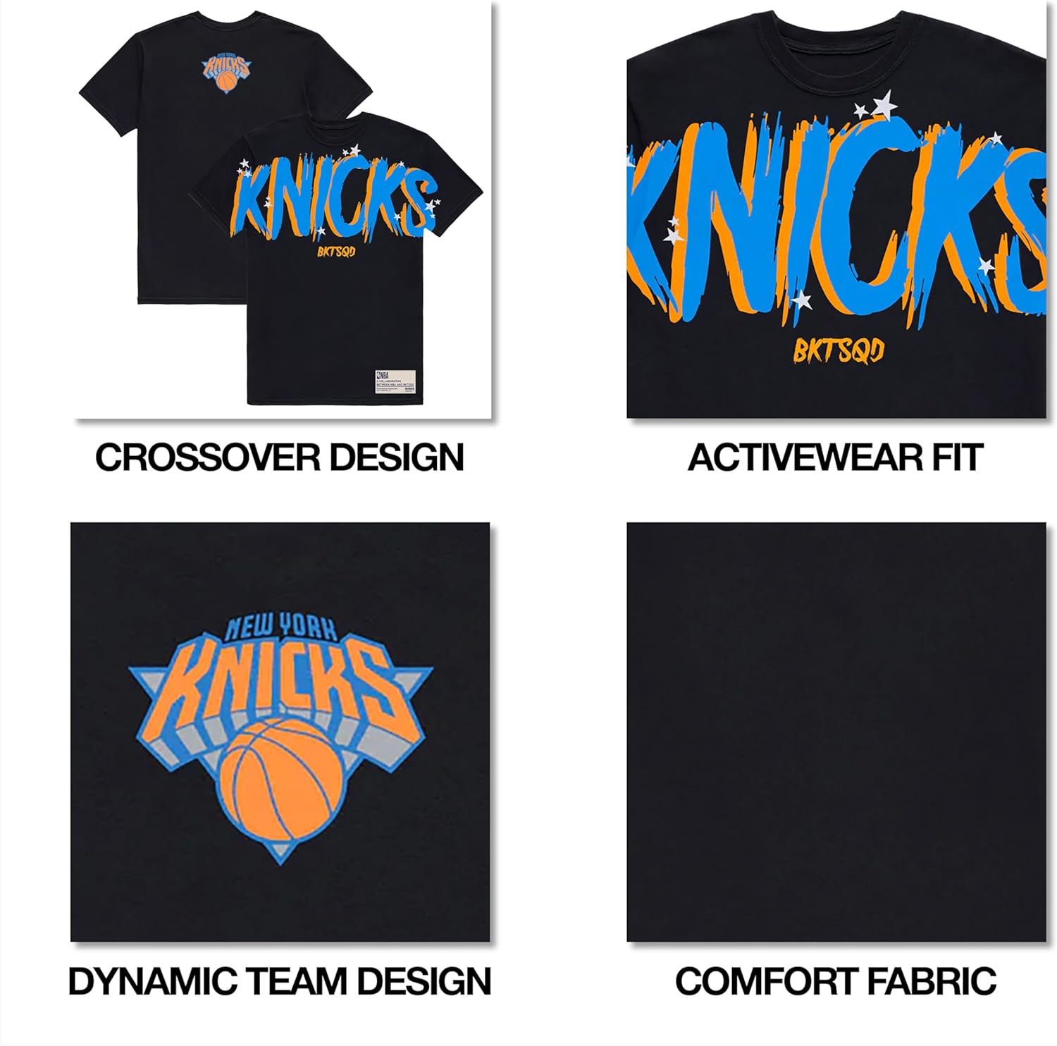 Ultra Game Mens X BUCKETSQUAD NBA Officially Licensed No Rules T-Shirt - Image 5