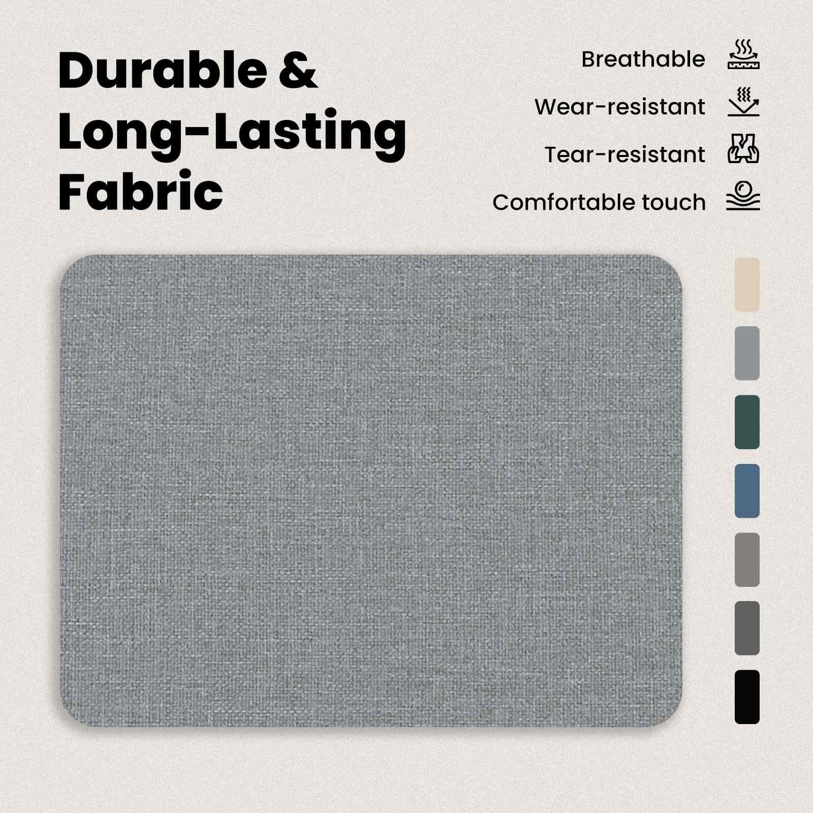 vidaXL Divano Grigio Chiaro 215 x 82 x 80 cm Tessuto, Divano Moderno, Design Ergonomico, Arredo Sezionale, Soggiorno Confortevole, Poltrona Contemporanea