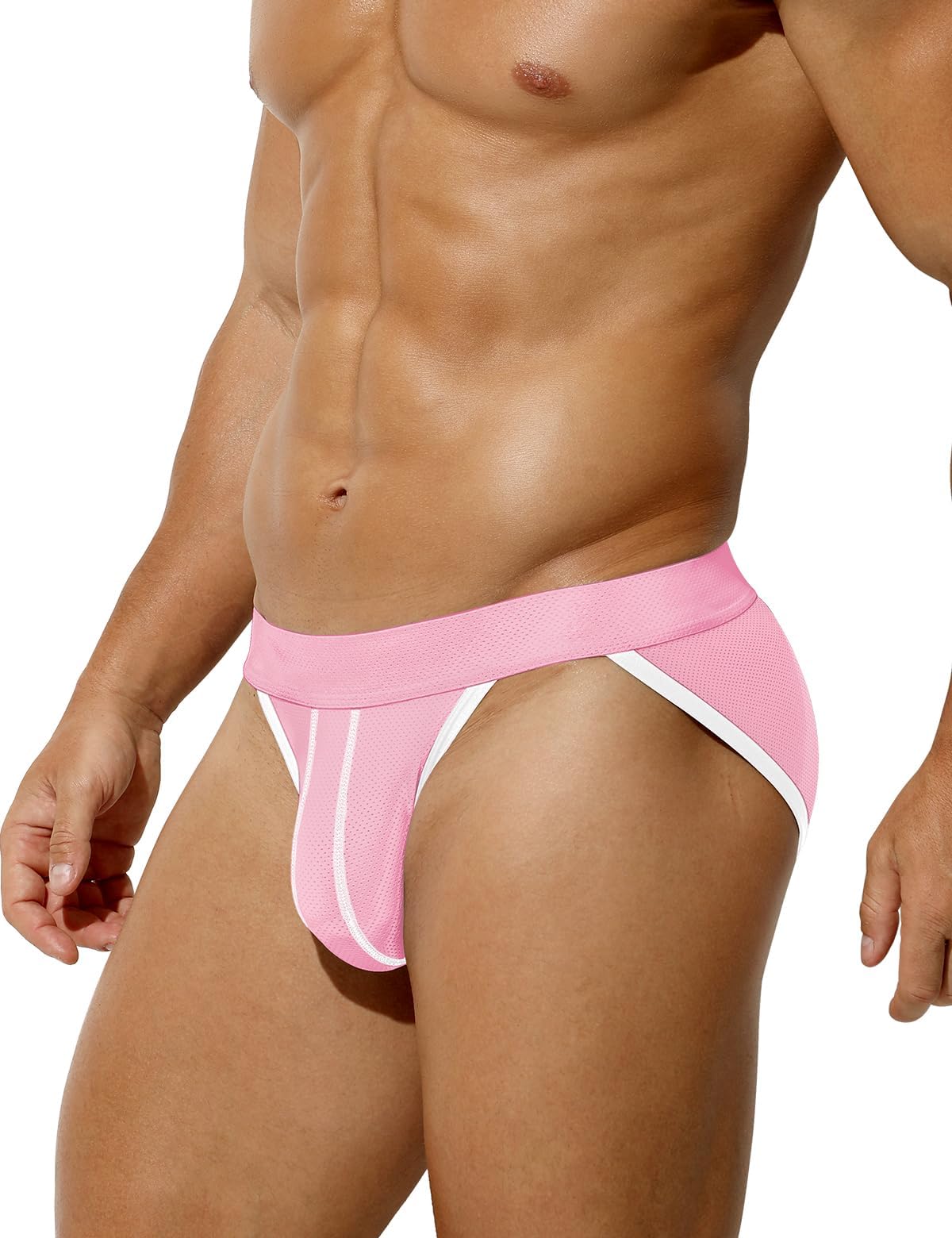 Men Bikini Underwear Sexy Low Rise Briefs Breathable Mesh Underwear
