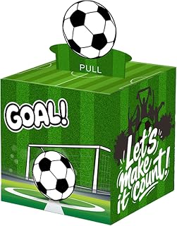 Geldgeschenk DIY Überraschungsbox,Geldbox mit Karte Herausziehen,Fußball Geldgeschenk Box,Tortendeko Geldgeschenke Verpackung,Lustige Geldgeschenk für Fußballfreunde Geburtstag Party