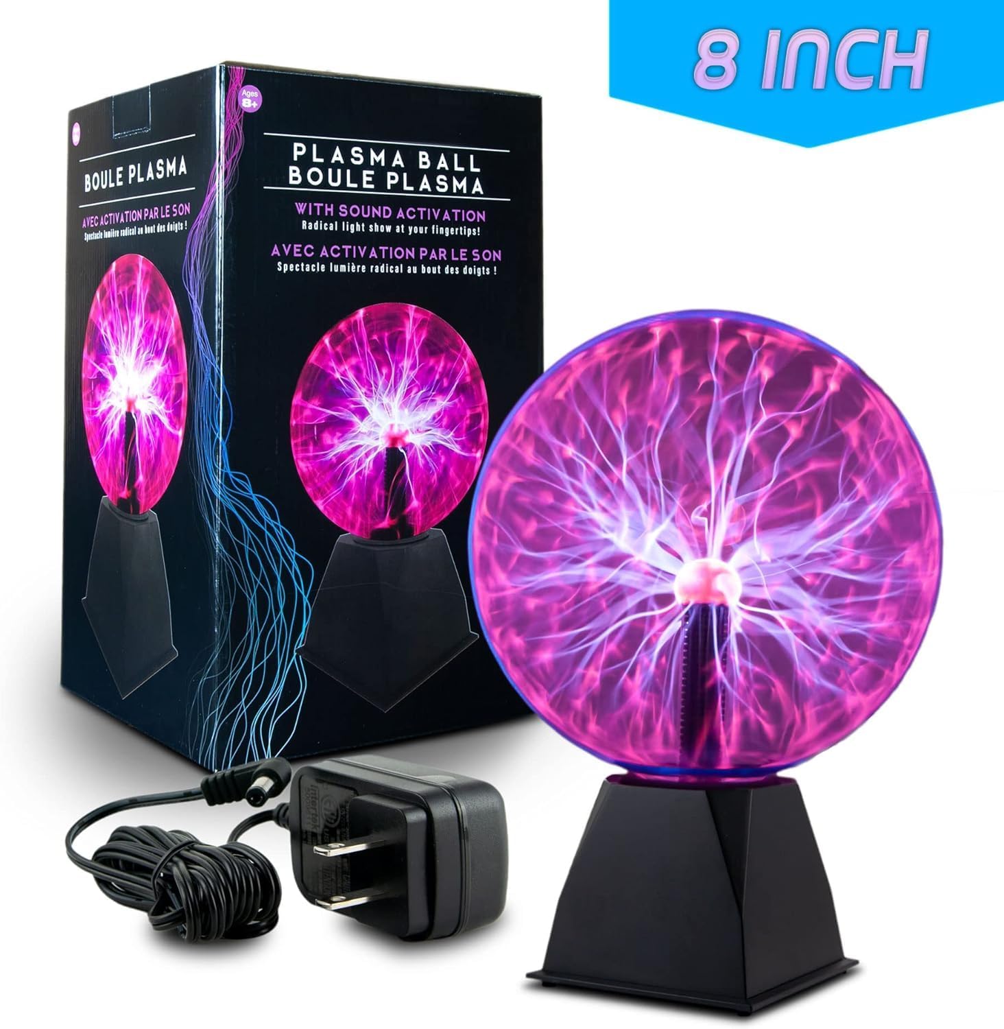 8 Inch Purple Plasma Ball - Image 8