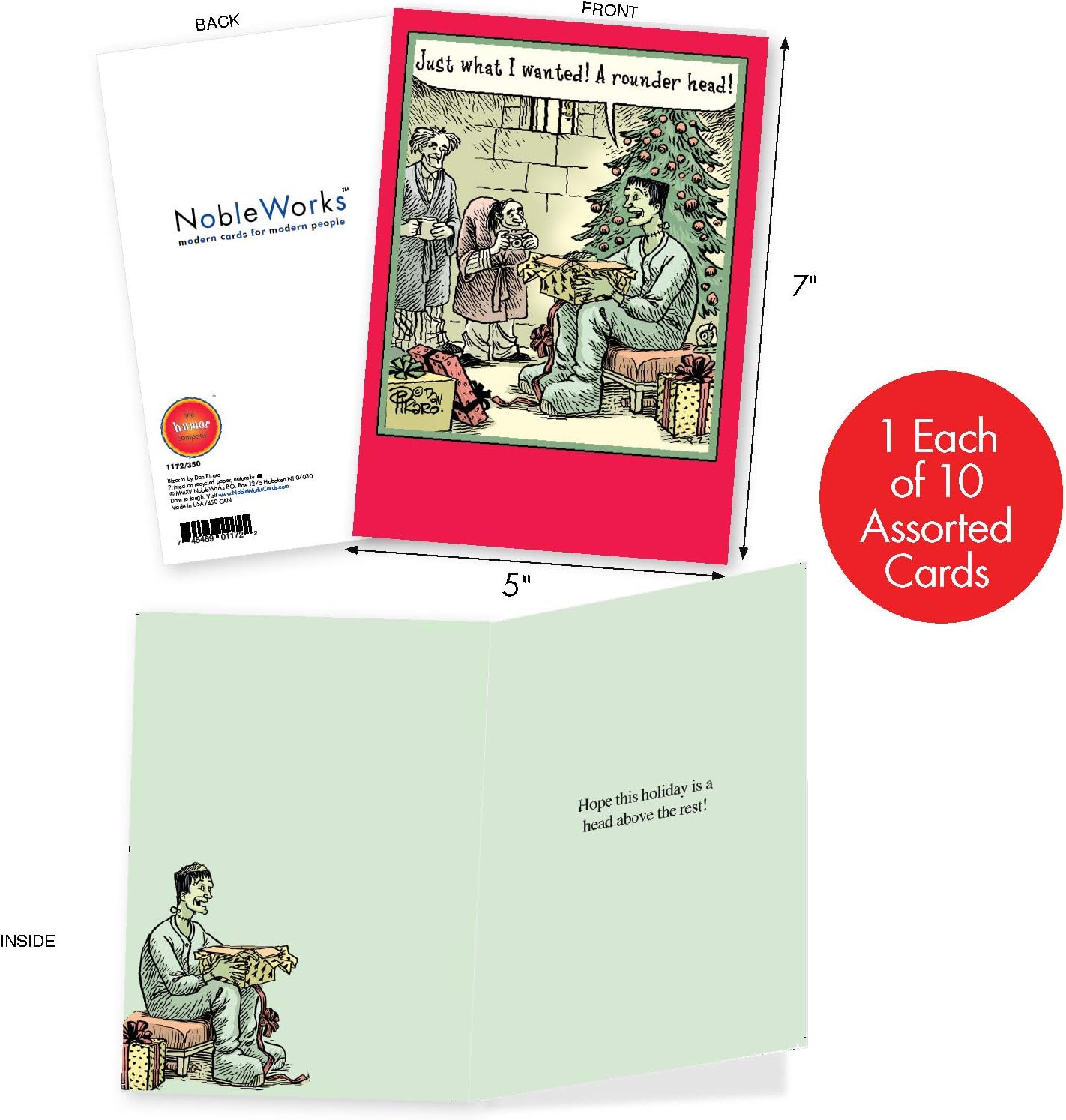 10 Assorted 'No Complaints' Boxed Humorous Christmas Cards With