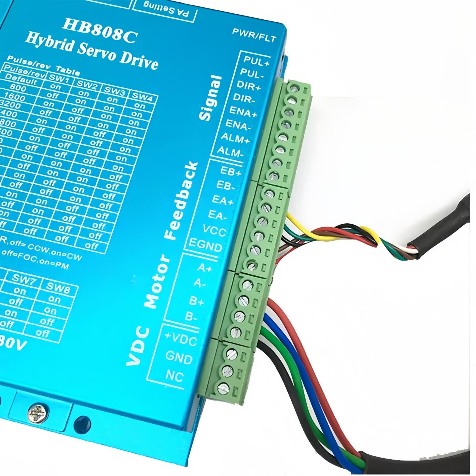 Motore passo-passo a 3 assi Nema 23 57 mm con circuito di controllo chiuso 1,2 Nm 3 A 1000 righe e 24 – 80 VDC Closed Loop Stepper Motore Driver 350 W Power Alimentatore CNC Kit per macchina per