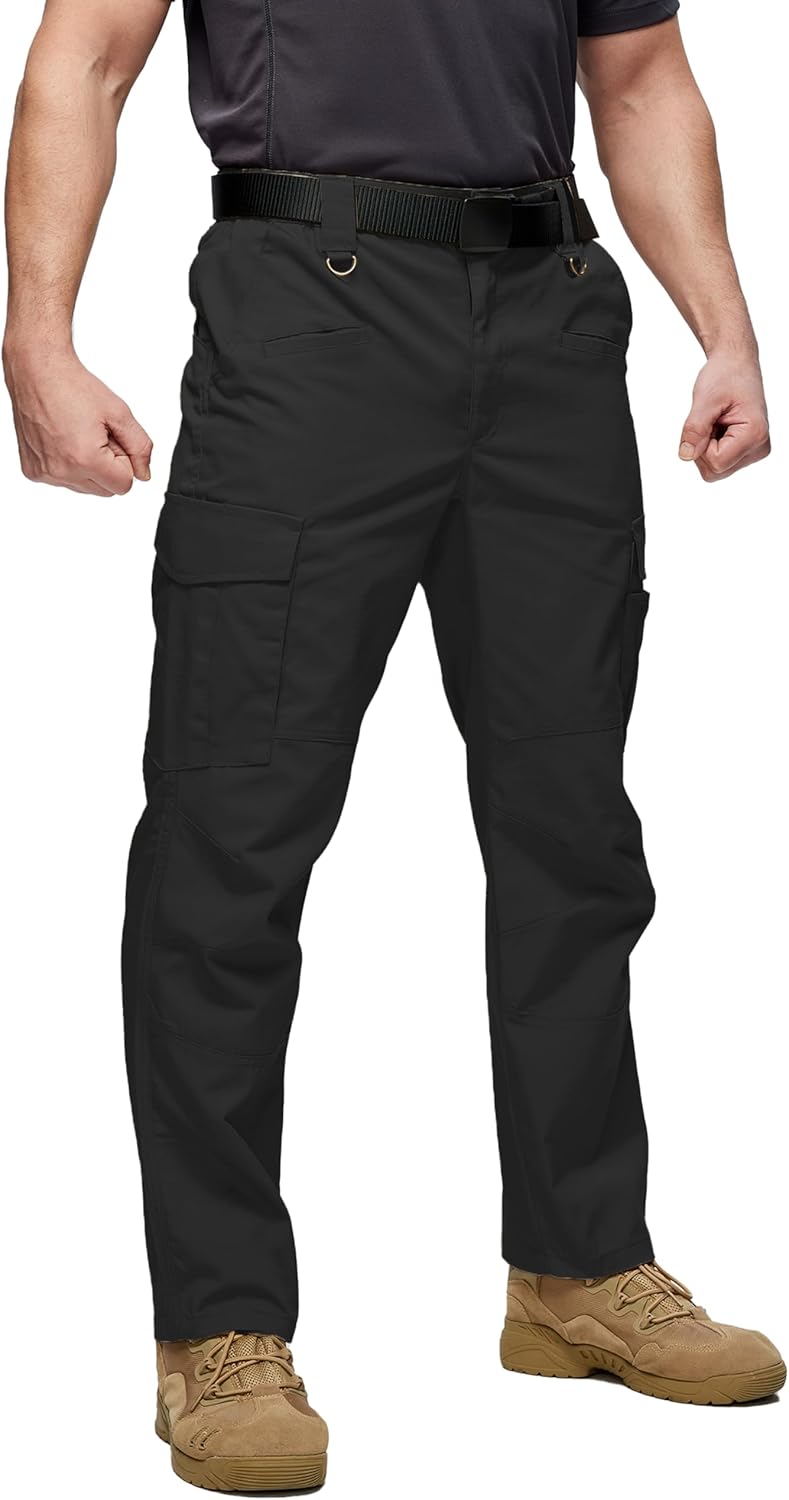 SWISSWELL Cargo Pants for Men Work Tactical Water Resistant Breathable Lightweight with 8 Pockets Construction Pants