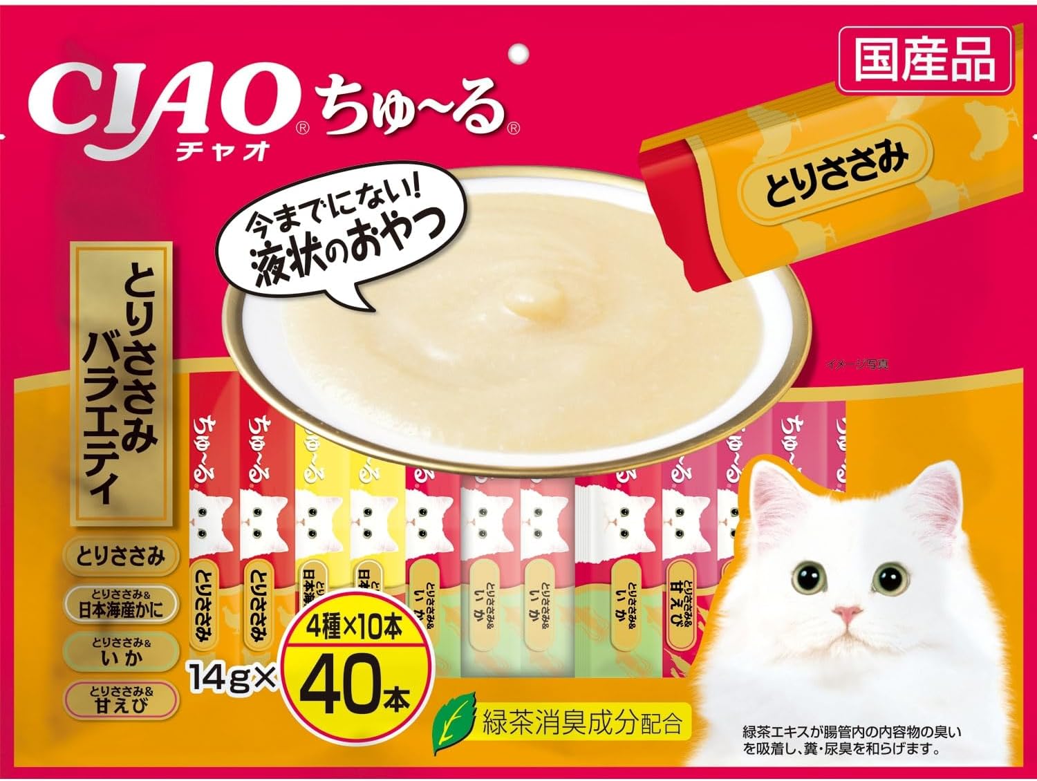 CIAO ちゅ～る とりささみバラエティ 40本入り