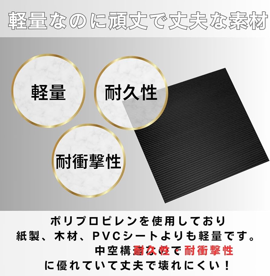 Amazon | bath&bath プラダン 黒色 プラスチック段ボール (3mm厚 30cm