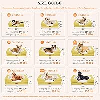 Vista 593 de Comfort Expression Cama ortopédica para perros extra grandes de 45 x 35 pulgadas, cama para mascotas XL de espuma tipo caja de huevos impermeable