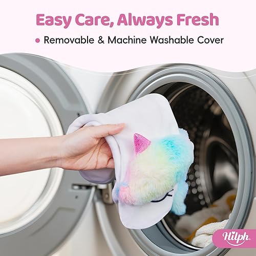 Miniatura 6 de Hilph Almohadilla térmica para microondas para aliviar el dolor de cuello, almohada térmica para microondas para terapia de calor húmedo con fundas