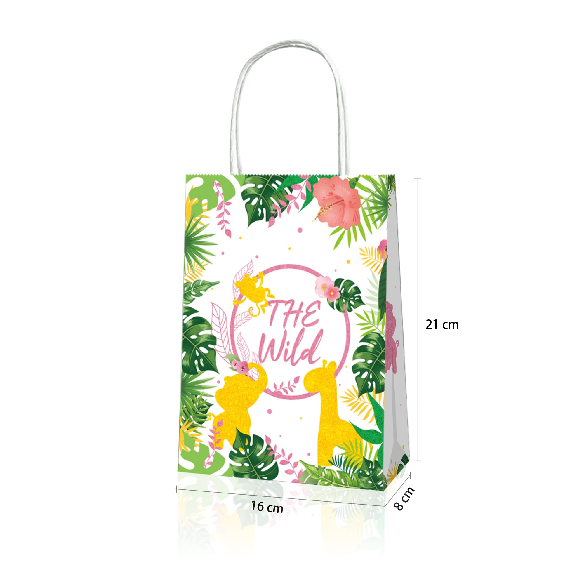 Amazon | ラッピング 紙袋 花 ギフトバッグ 夏祭り 手提げ 8枚入