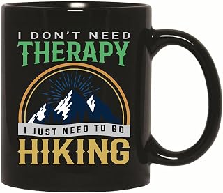 Hiking Camping Climbing Gift Idea for Outdoor Enthusiasts 11oz 15oz Black Coffee Mug