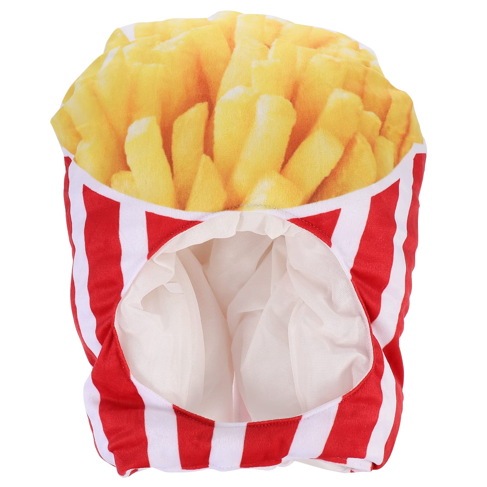 Cappello Testa Patatine Fritte Peluche 1 Pezzo per Festa e Concerti