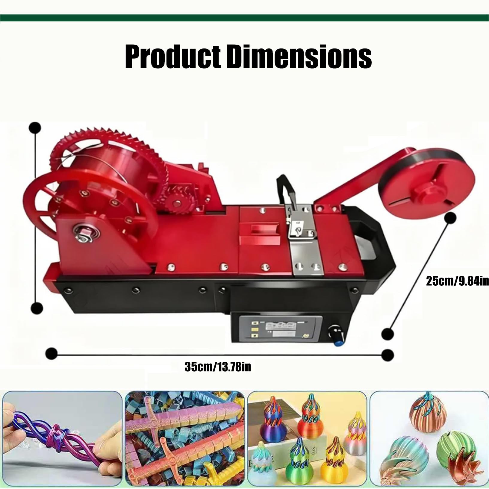 Filament-Extruder mit Digitalanzeige, recycelter PET-Flaschenrecycler, Temperatur & Geschwindigkeit einstellbar für Heimwerker