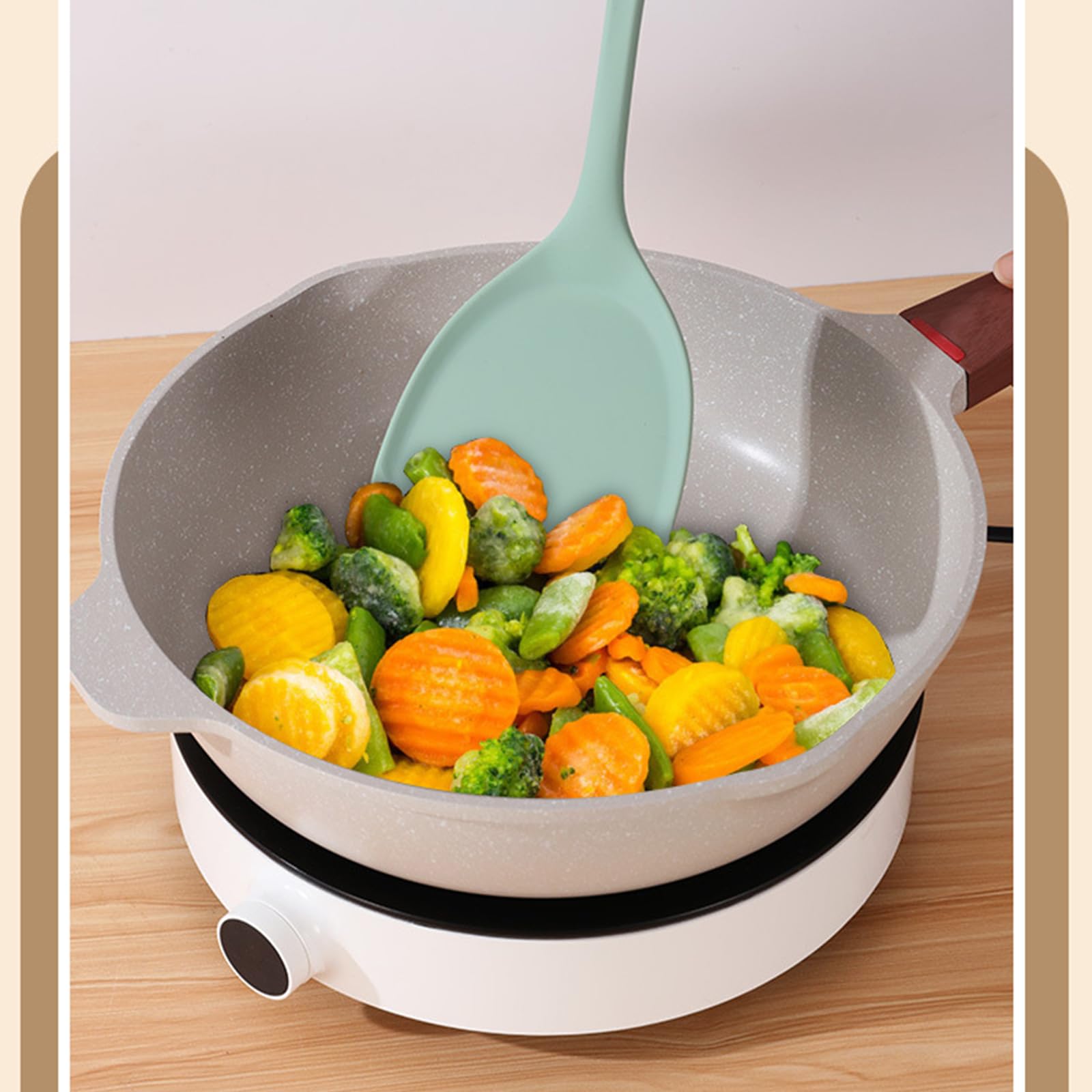 Juego De 4 Utensilios De Cocina De Silicona, Antiadherentes Y Resistentes Al Calor,Juego De Utensilios De Cocina,Kit De Utensilios De Cocina De Silicona
