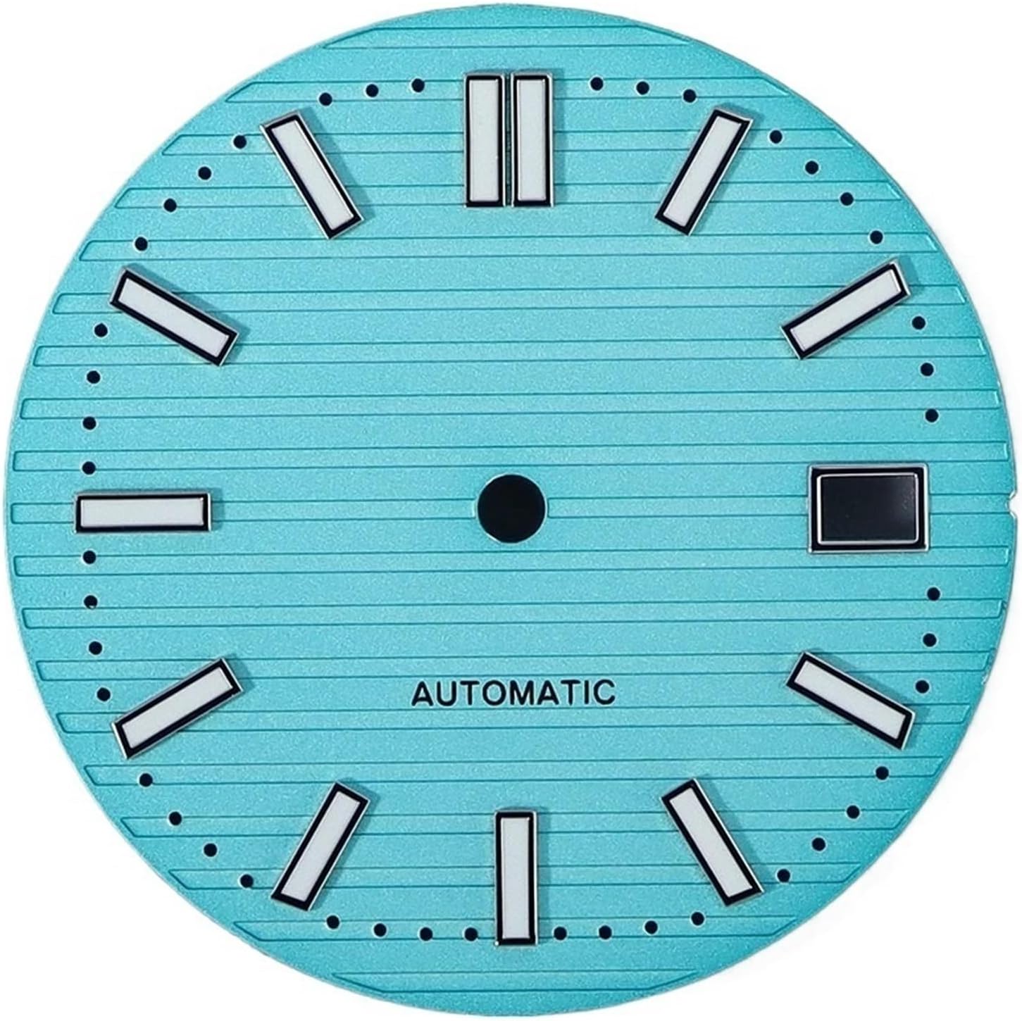 ATOMUSERLY 1pc NH35 Dial 30.8mm Dial Replacement Parts Date Frame Green C3 Luminous Dial For NH35 Movement Watch Repair Tool(NH35 Dial 1)