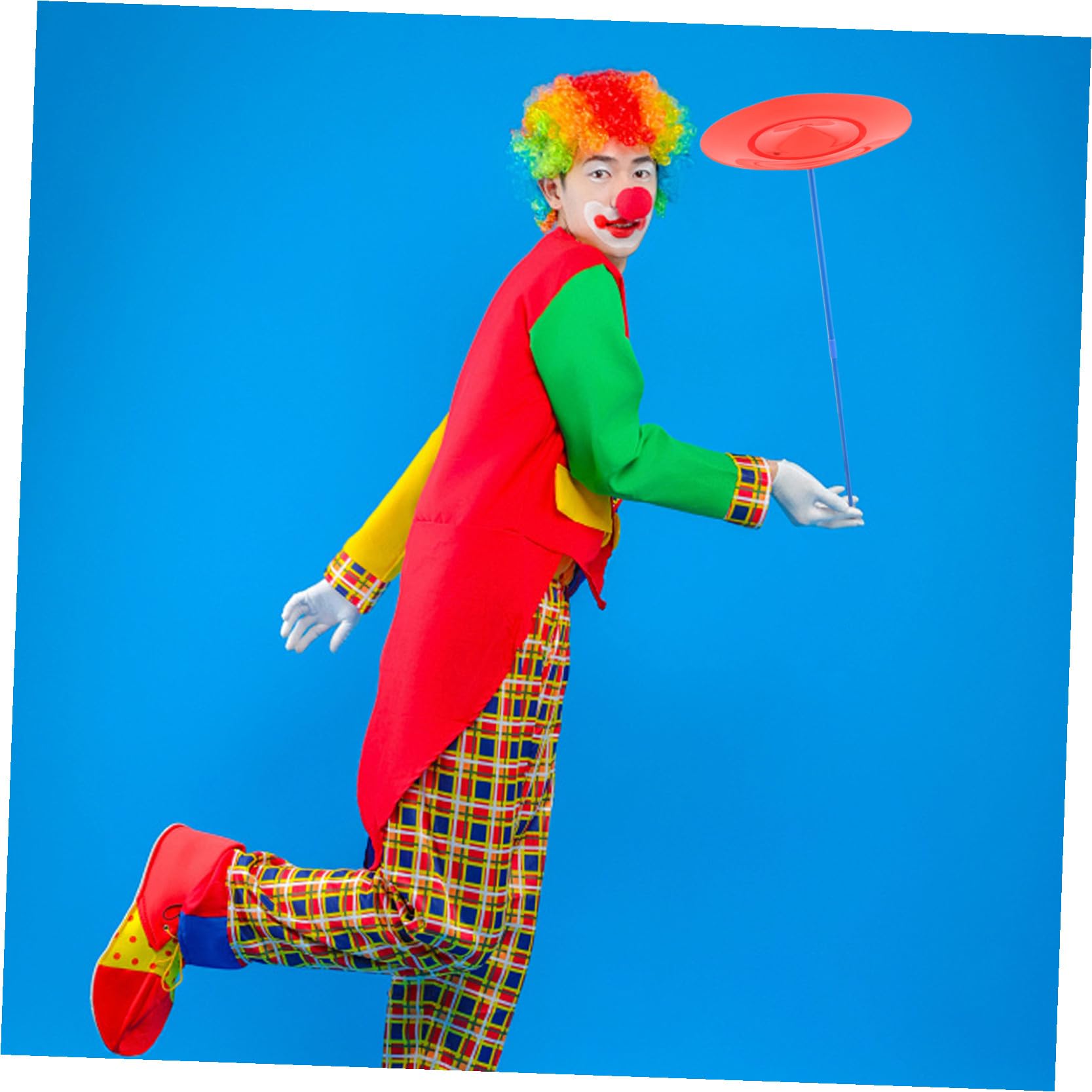 Lot De 2 Assiettes De Jonglage avec Bâtons Kit Jonglerie pour Adultes Et Enfants Spectacle Jeu De Loisir Facile À Apprendre 10.04 Pouces