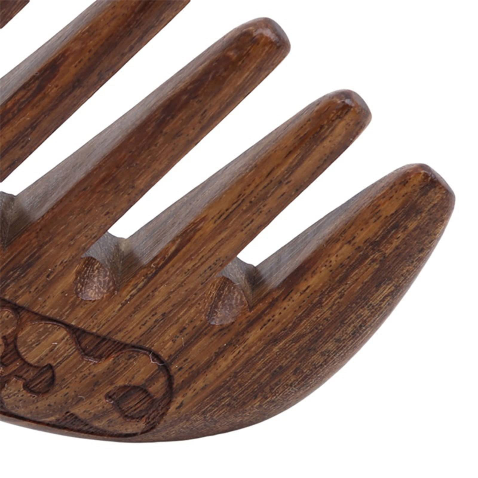 Cepillo de cerdas para el pelo, peine de bolsillo de madera, peines de dientes superestrechos, naturales, negros y dorados, peine antiestático para piojos y barba, herramientas para peinar el cab