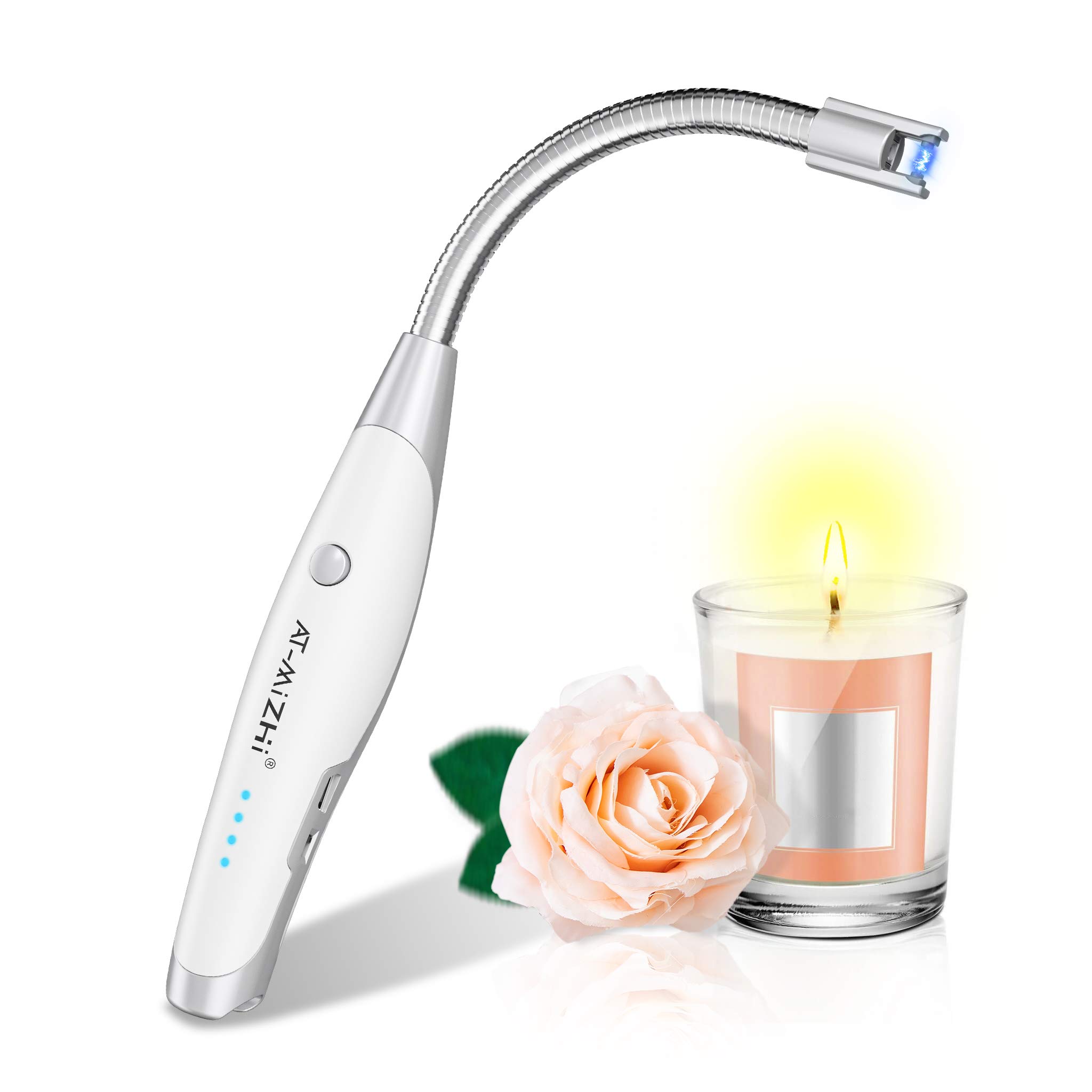 Buy Candle Lighter, ATMizhi Electric Lighter Rechargeable Long Lighter