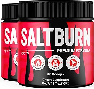 (2 Pack) Salt Burn Powder, Official Salt Burn Powder Mix with All Natural Ingredients, Advanced Formula Health & Overall Wellness Support with Maximum Strength Vitamins for Women & Men (60 Servings)