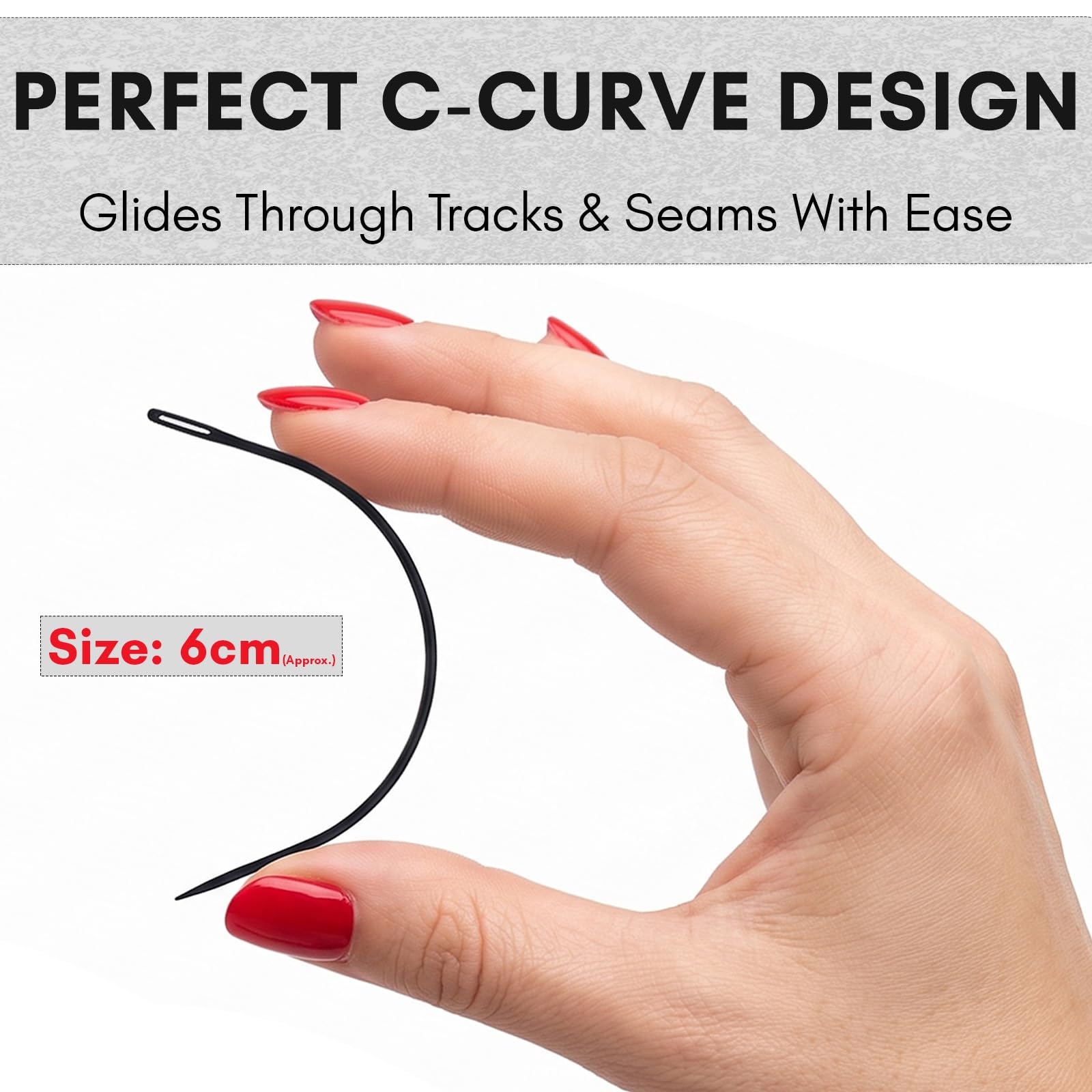 Hair Weaving Needles - C Type Curved -3