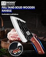 Vista 31 de ENOKING Cuchillo vikingo para carne de 6.1 pulgadas con funda, cuchillo para cortar carne, cuchillos de chef japoneses para el hogar, cocina