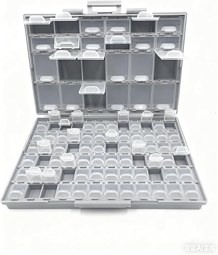 Miniatura 4 de AideTek BOXALL96 96 Lids Enclosure SMD SMT Parts Organizer Surface Mount Box Labels