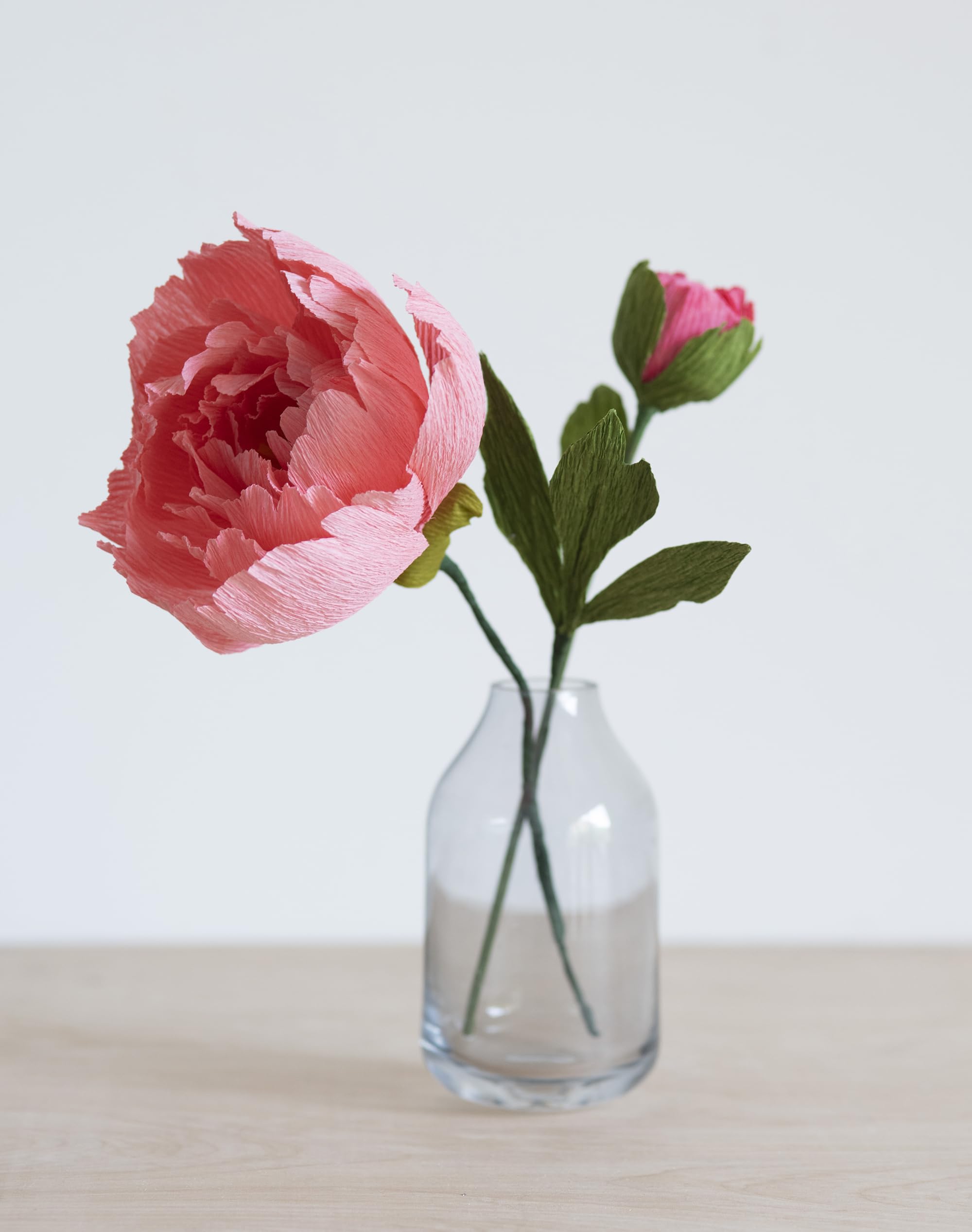 Bergin & Bath Paper Flower Kit - Peony. Papercraft kit for Women. A Creative Gift idea, Pink, Large - Image 4
