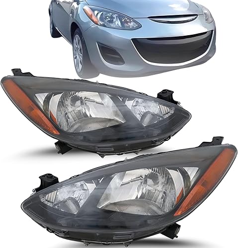 Miniatura 10 de Repuesto para Mazda 2 Sport, Touring 2011-2014 Certificado CAPA Halógeno Faro Ensamblaje de Faro Delantero, Lado IzquierdoConductor, DR61-51-0L0D