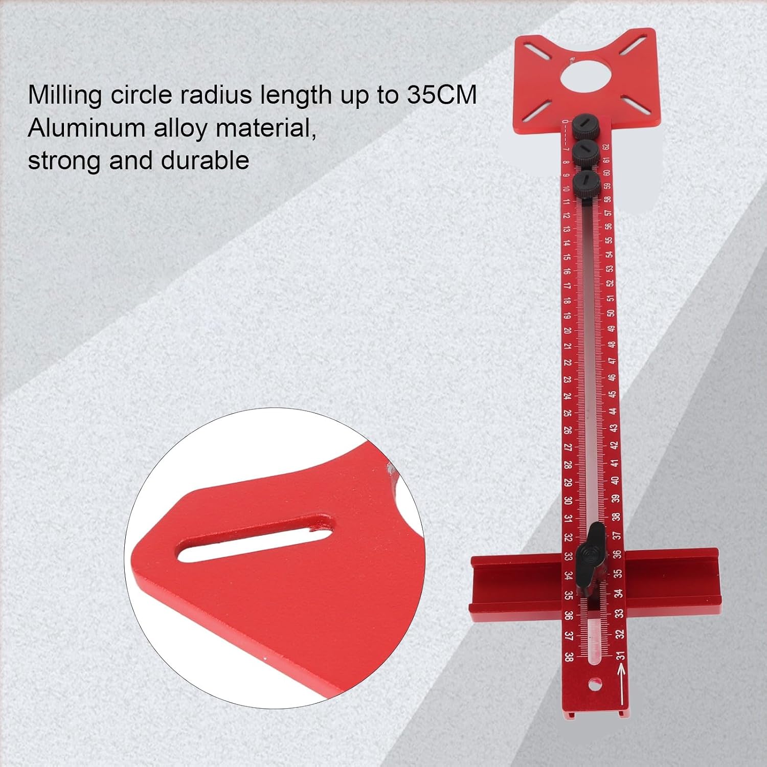 Professional 3 in 1 Router Milling Groove Bracket Woodworking Tool Aluminum Alloy Trimming Machine Flip Board with Detachable Design for MDF Particleboard Joinery Board 445mm