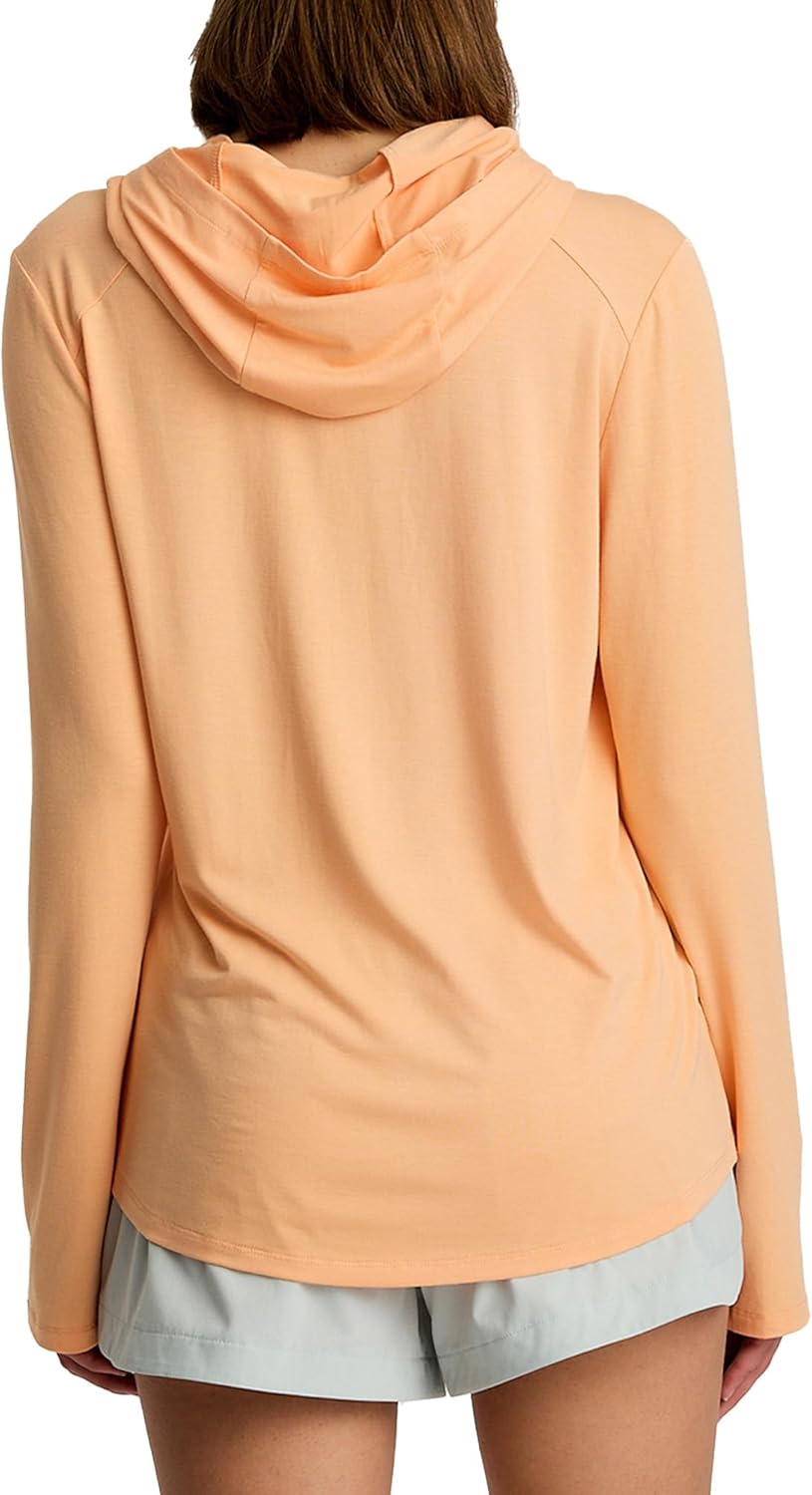 Free Fly Women's Shade Hoodie II - UPF 50+ Sun Protection Clothing Women’s Sun Shirt, Bamboo Viscose Hooded Shirt for Women
