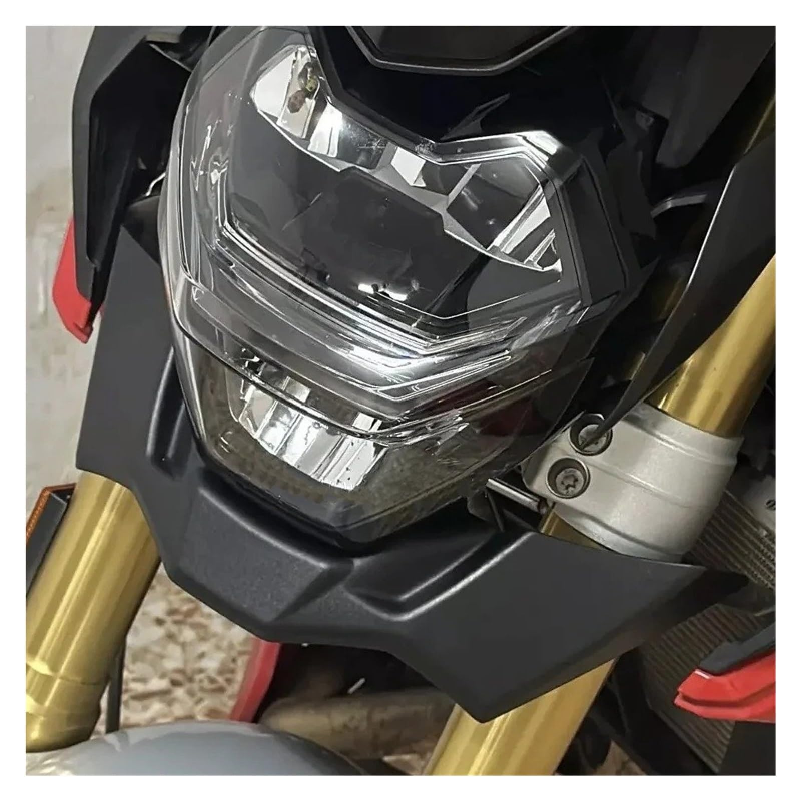Alerones para Moto para BMW F900R F 900 R F 900R F900 R 2021 2022 Alerón Lantero Motocicleta Flector Carga Aerodinámica Snudo(Negro)