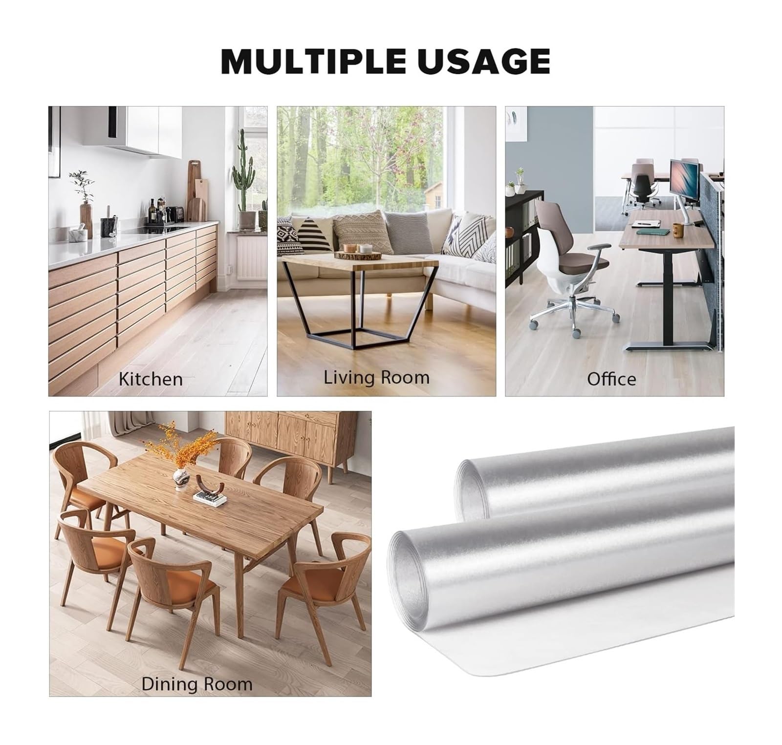 Tapis de Protection de Sol Transparent Extra Large pour parquet, imperméable, en Vinyle et Plastique, 90 cm x 150 cm. Idéal pour la Maison ou Le Bure