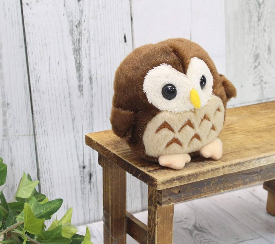 Amazon | テイクオフ 幸フクロウ オルゴール S ブラウン [並行輸入品