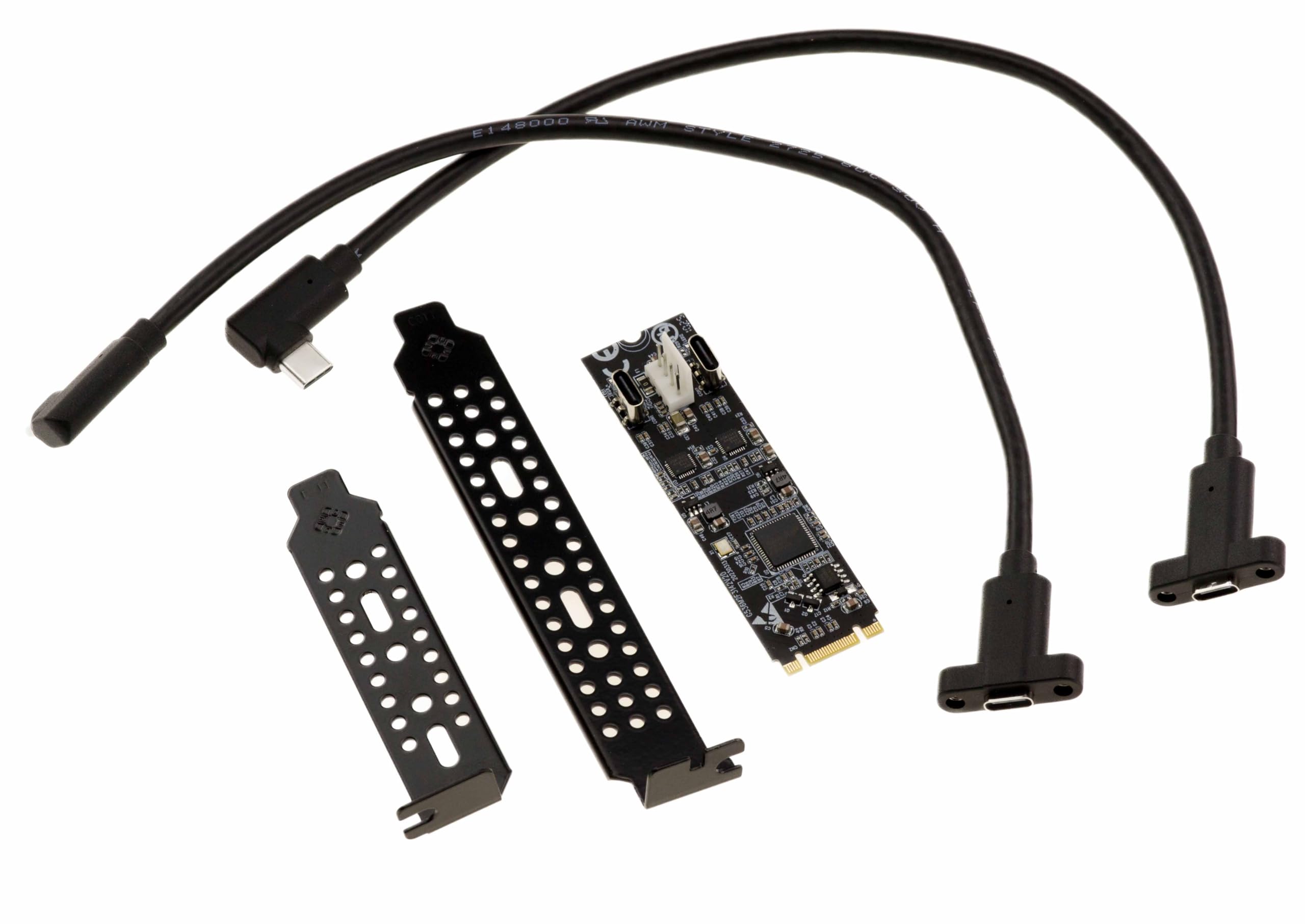 KALEA-INFORMATIQUE Carte M.2 M-Key 2 USB-C 10G ASM3142 | Carte M2 vers 2 ports USB C 10 Gbit/s avec chipset ASM3142