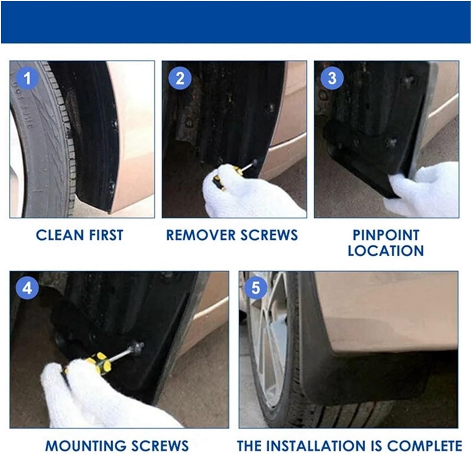 4PCS Car Mudguard Mud Flaps Splash Mud Guard Fit for Chevy Equinox 2017-2022 Car Accessories-A61M