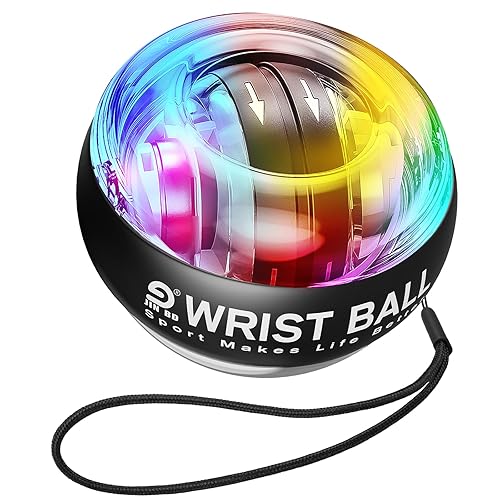 JIN BD Wrist Trainer Ball Auto-Start Gyroscopic Forearm Exerciser Gyro
