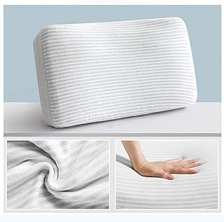 Sponsored Ad - SIGOODS Memory Foam Pillow for Sleeping,Bed Pillow with Curved Round Tube Support Design, Breathable and Co...