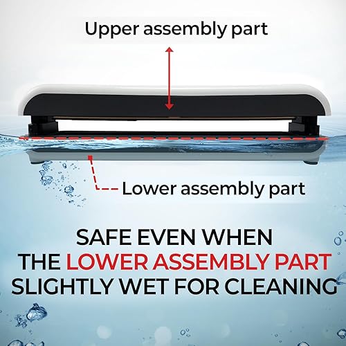 Miniatura 7 de Máquina automática de sellado al vacío manos libres, tapa automática recargable inalámbrica, apertura y cierre, control manual de pulsos, alta