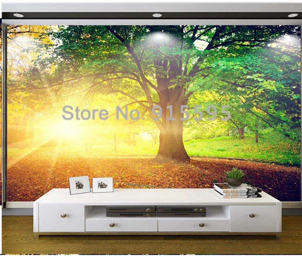 Papier peint arbre mural 3D pour transformer le fond de canapé