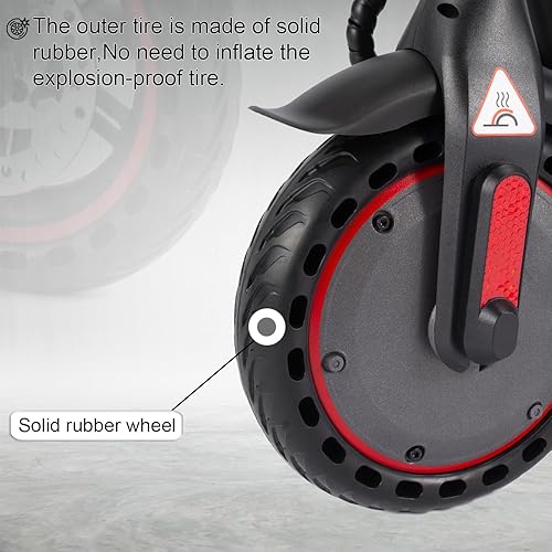 Miniatura 5 de Electric Scooter Adults Peak 350W Motor, Up to 18 Miles Range, 19 Mph Folding Commute Electric Scooter for Adults with 8.5" Solid Tires, Dual