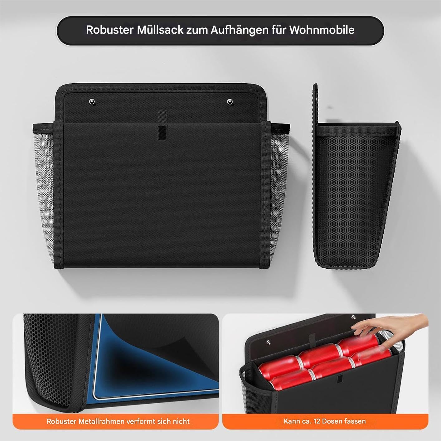 Organizer da parete Scaffali A Sacco Sospesi Da Porta Con Multi Tasche | Set da 2 Pezzi Organizzatore Scarpe Appendibile a Parete Per La Casa, , Il Camper, Roulotte, Il Campeggio, Motorhome