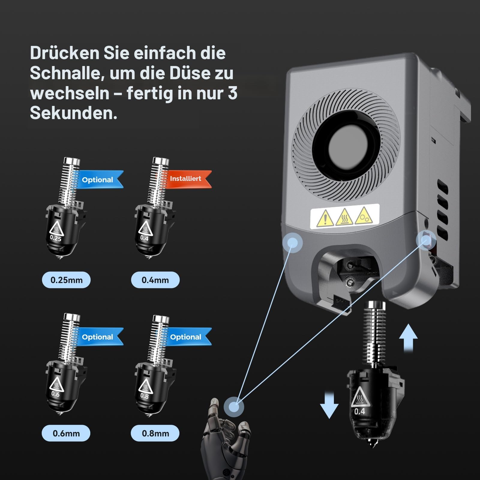 Flashforge Adventurer 5M 3D-Drucker, 600mm/s CoreXY, Auto-Leveling, 220³