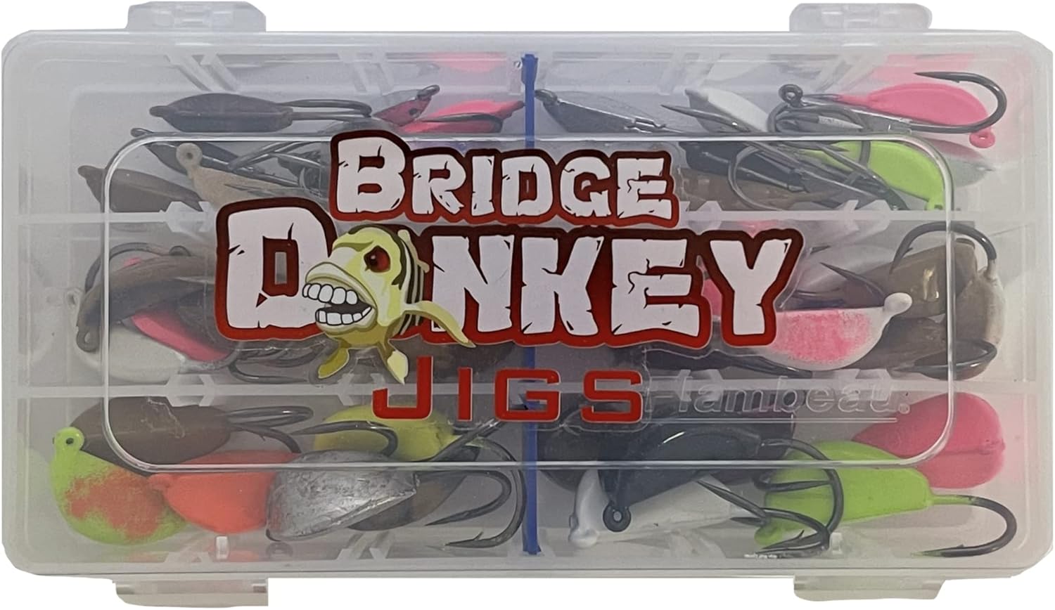 Bridge Donkey Jig Box - 48 or 68pcs Fishing Jigs - Sheepshead & Tog Jig Box