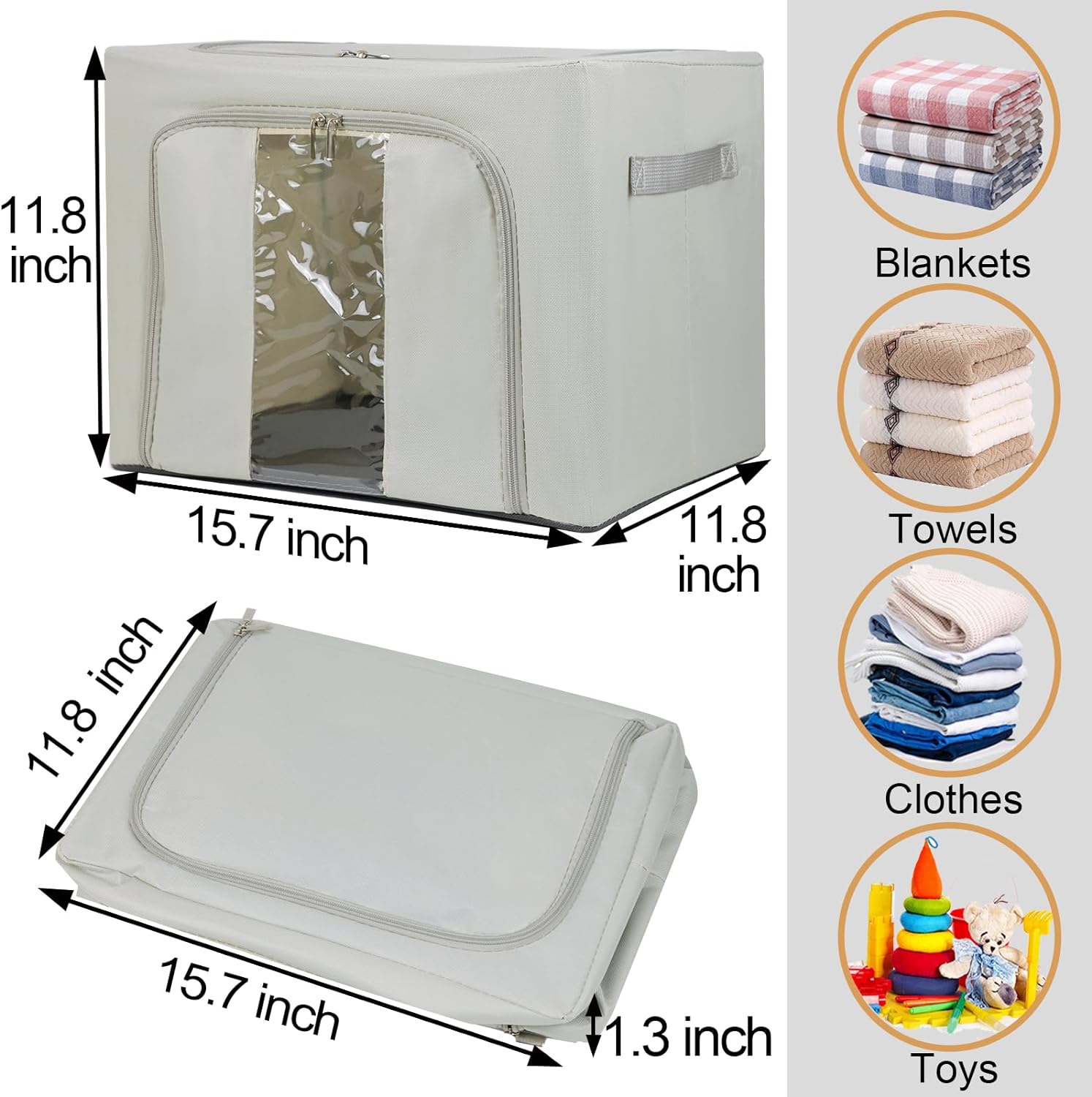 Bolsa Plegable Para Ropa Sucia Oxford 40L – Cesto De Tela Nylon, Almacenamiento Plegable, Color YNR Multifuncional