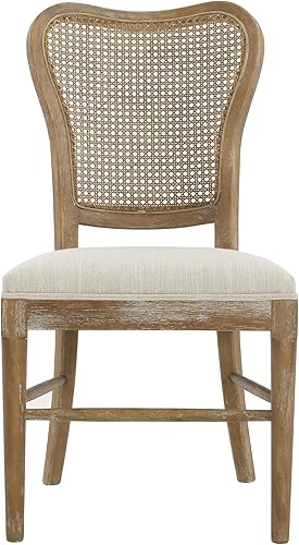 Miniatura 7 de Juego de 2 sillas de comedor, juegos de mesa y sillas  estilo vintage tapizado de tela de goma y madera de caña de cocina, sillas de sala de estar,